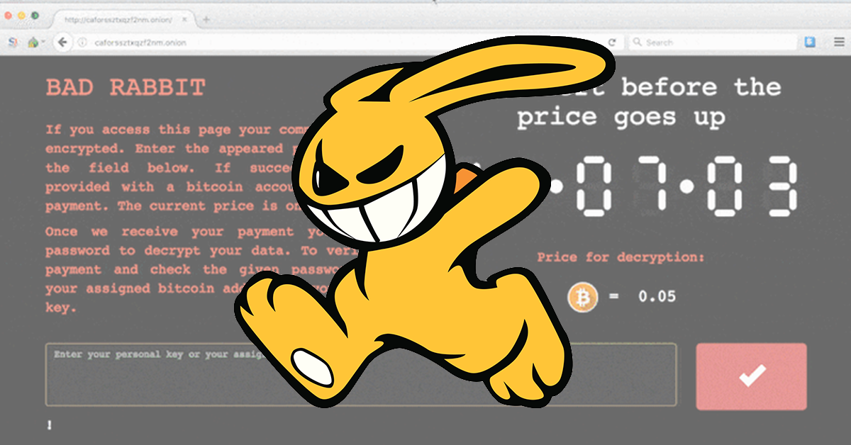 Будьте внимательны, вирус "Bad Rabbit" - интернет-магазин SoftOnline Будьте внимательны, вирус "Bad Rabbit" - интернет-магазин SoftOnline